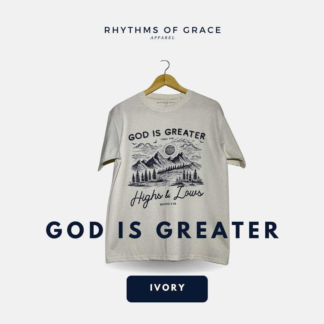 Mga Rhythms of Grace Apparel | Ang Diyos ay Dakila | Malaking T-Shirt