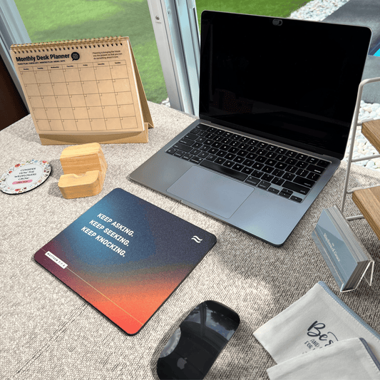Ask, Seek, Knock Mousepad