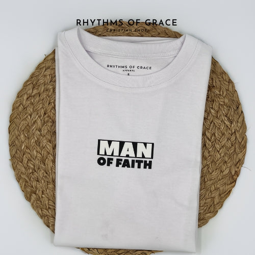 Mga Rhythms of Grace Apparel | Man of Faith | Malaking T-Shirt