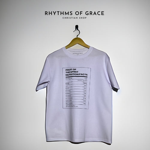 Mga Rhythms of Grace Apparel | Fruit of the Spirit Nutrition Facts | Malaking T-Shirt