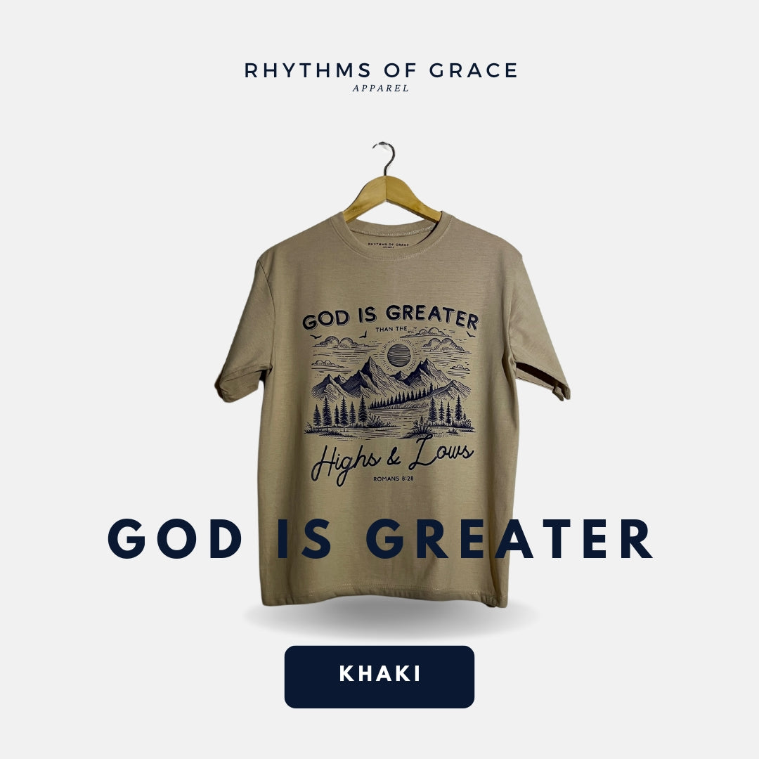 Mga Rhythms of Grace Apparel | Ang Diyos ay Dakila | Malaking T-Shirt
