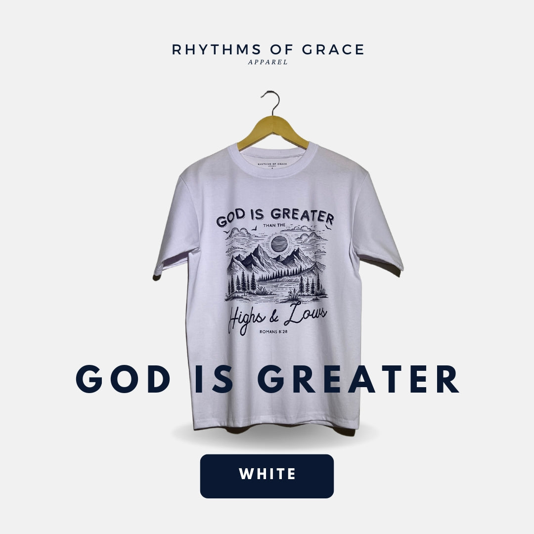 Mga Rhythms of Grace Apparel | Ang Diyos ay Dakila | Malaking T-Shirt