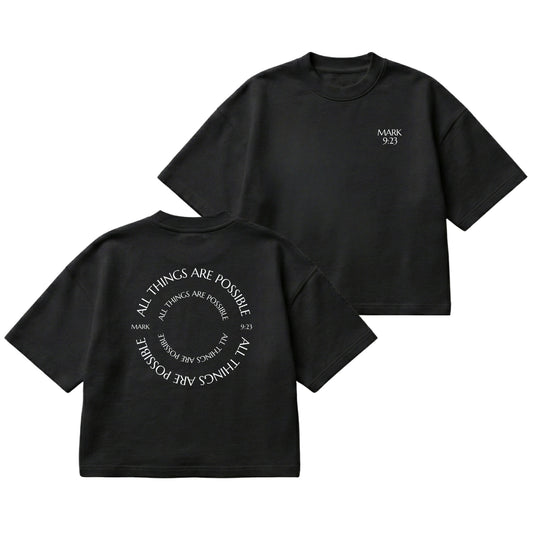 All Things Are Possible – Boxy Cropped Shirt