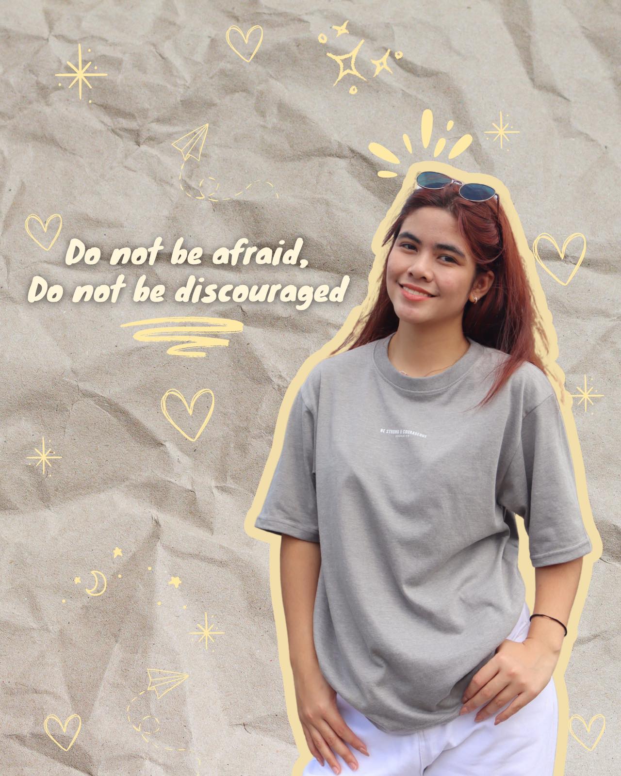 Be Strong And Courageous Scripture Tee