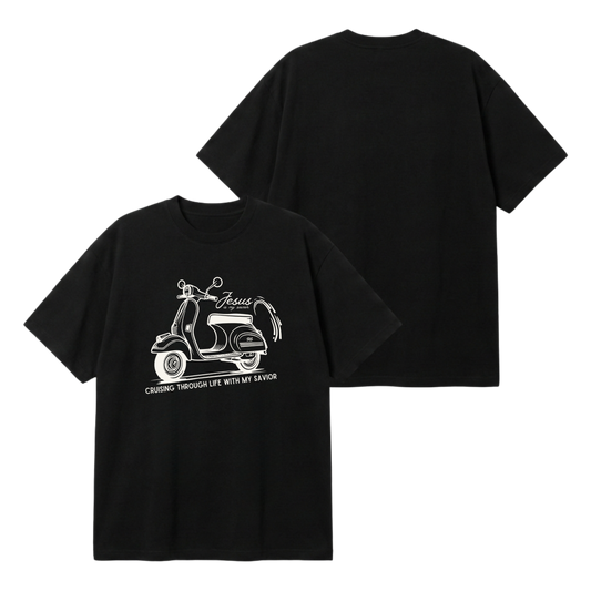 Cruising with my Savior – Premium Oversized T-Shirt
