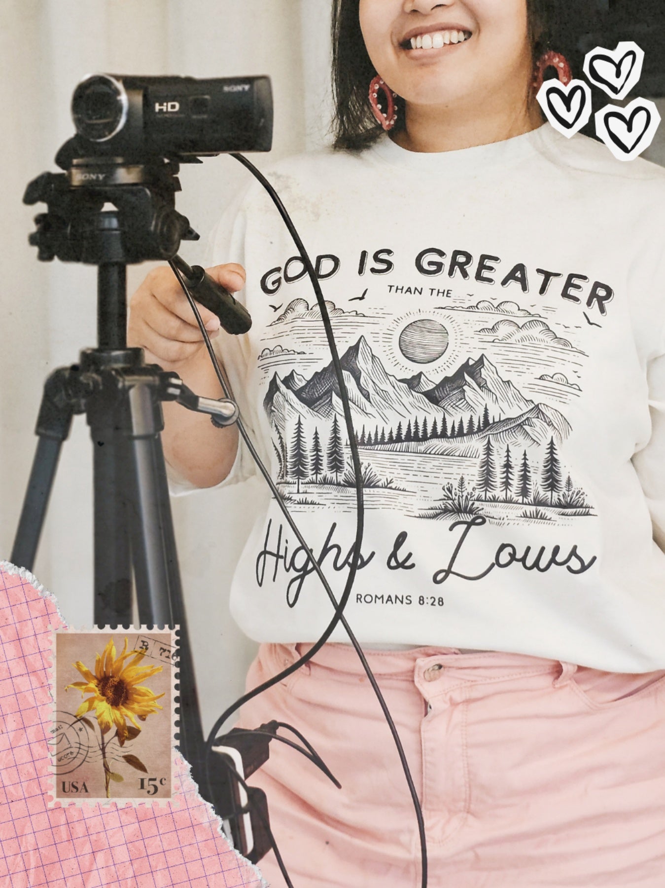 Mga Rhythms of Grace Apparel | Ang Diyos ay Dakila | Malaking T-Shirt