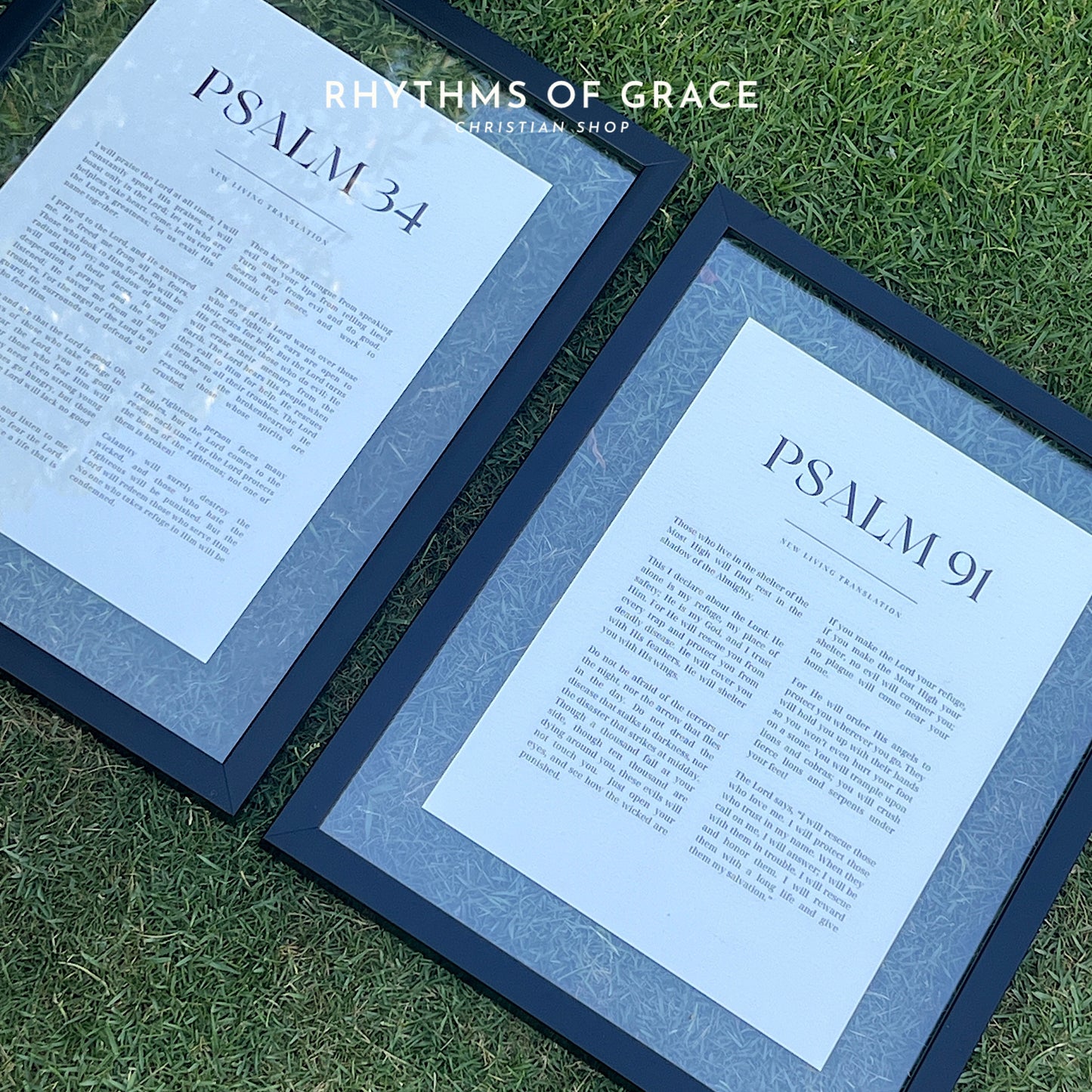 Psalm 91 Bible Scripture Wall Art, Home Decor