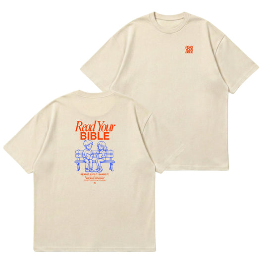 Read Your Bible – Premium Oversized T-Shirt