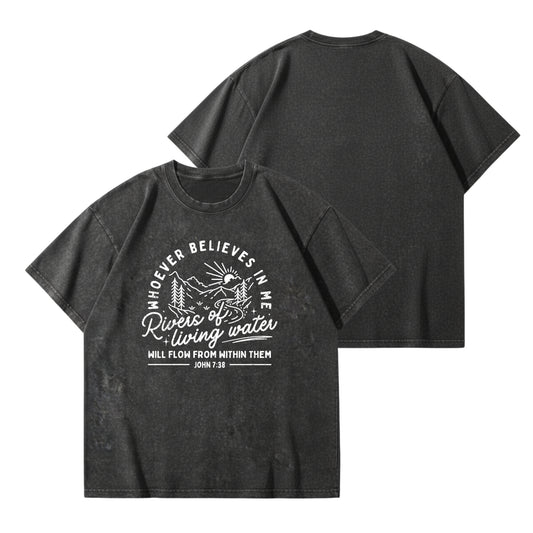 Rivers of Living Water – Vintage Washed T-Shirt