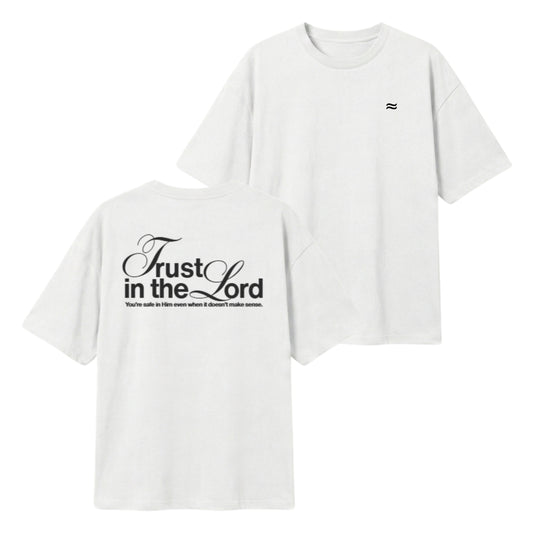 Safe in Him – Lightweight Oversized T-Shirt