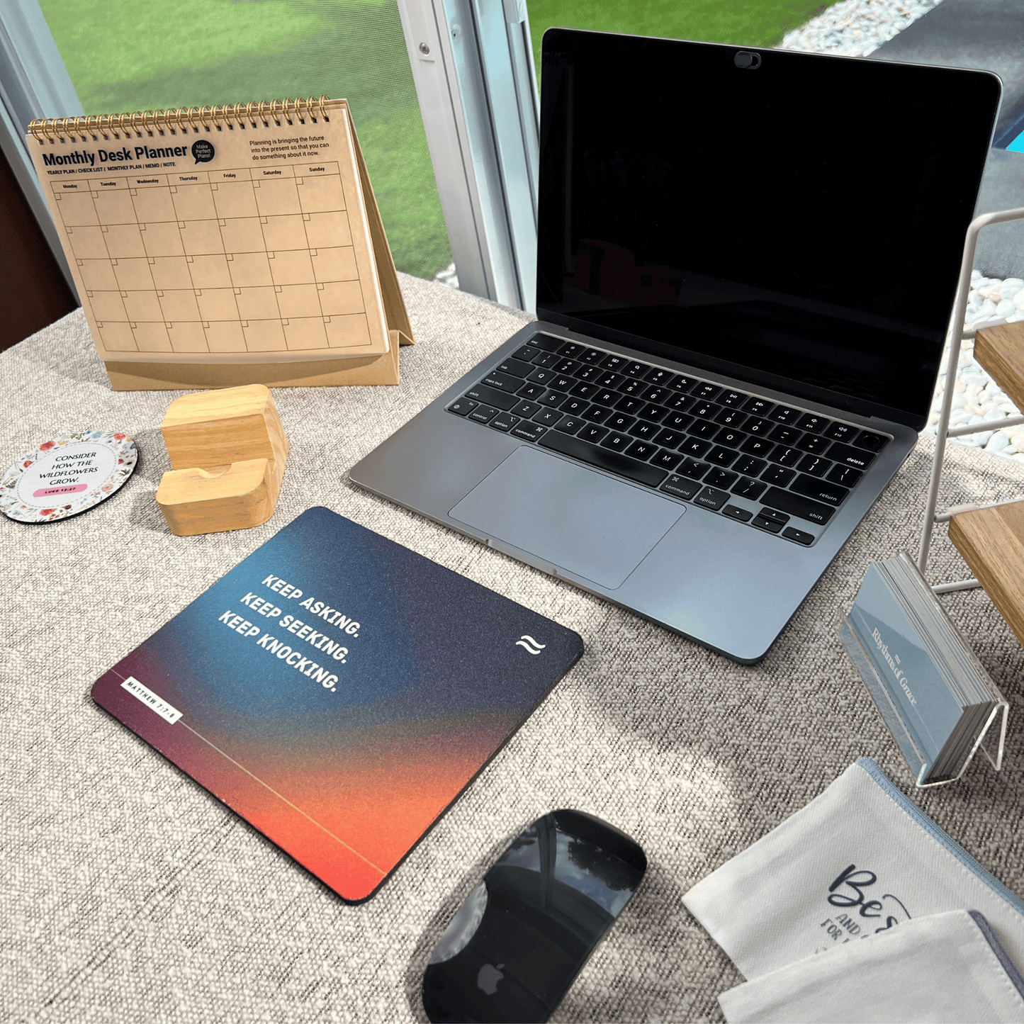 Ask, Seek, Knock  Mousepad