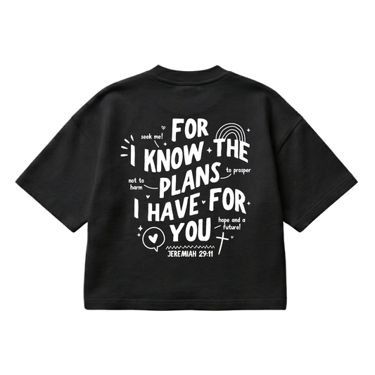 Jeremiah 29:11 – Boxy Cropped Shirt