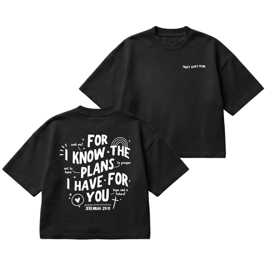 Jeremiah 29:11 – Boxy Cropped Shirt
