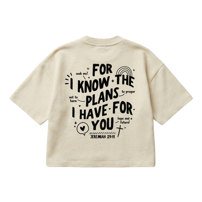 Jeremiah 29:11 – Boxy Cropped Shirt
