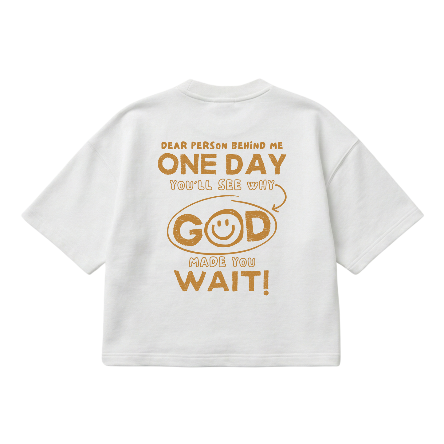 Dear Person Behind Me – Boxy Cropped Shirt