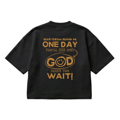 Dear Person Behind Me – Boxy Cropped Shirt