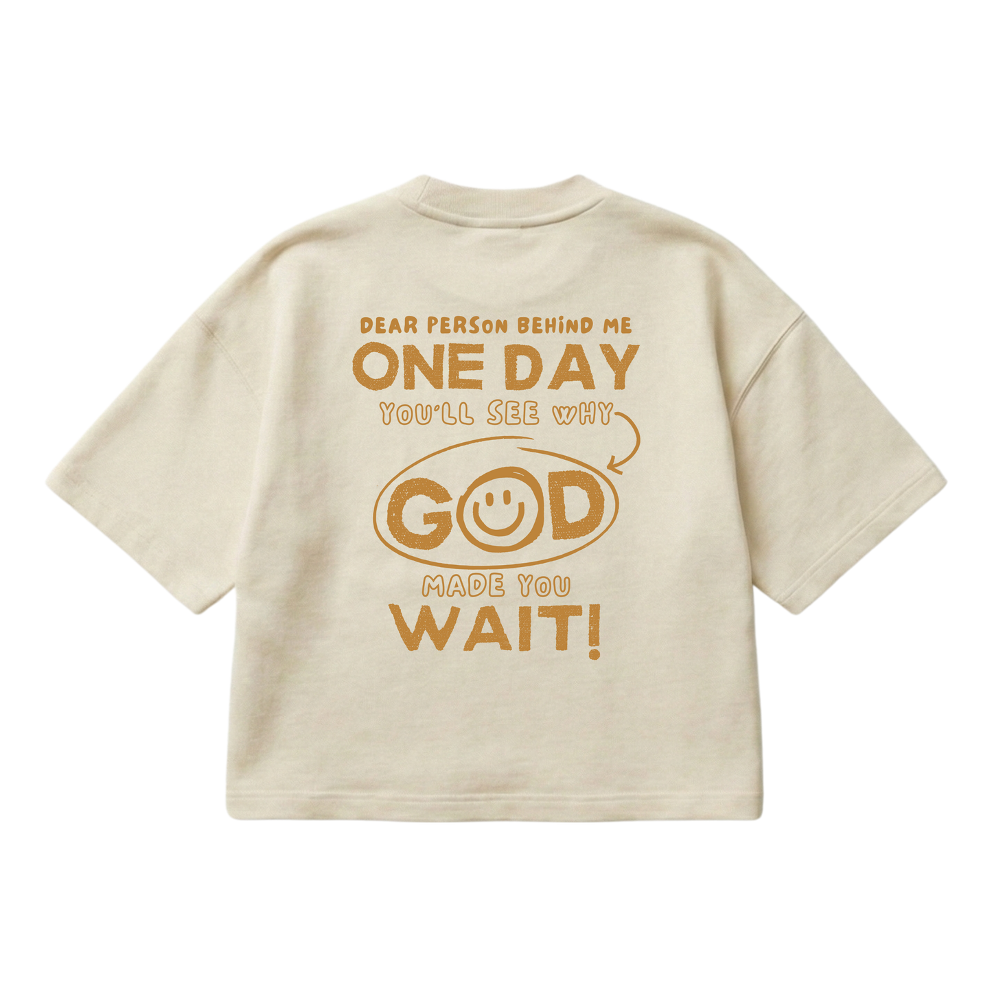 Dear Person Behind Me – Boxy Cropped Shirt