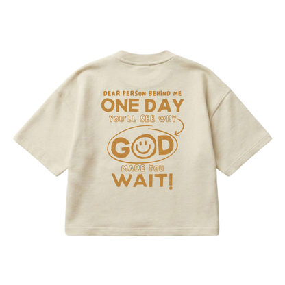 Dear Person Behind Me – Boxy Cropped Shirt