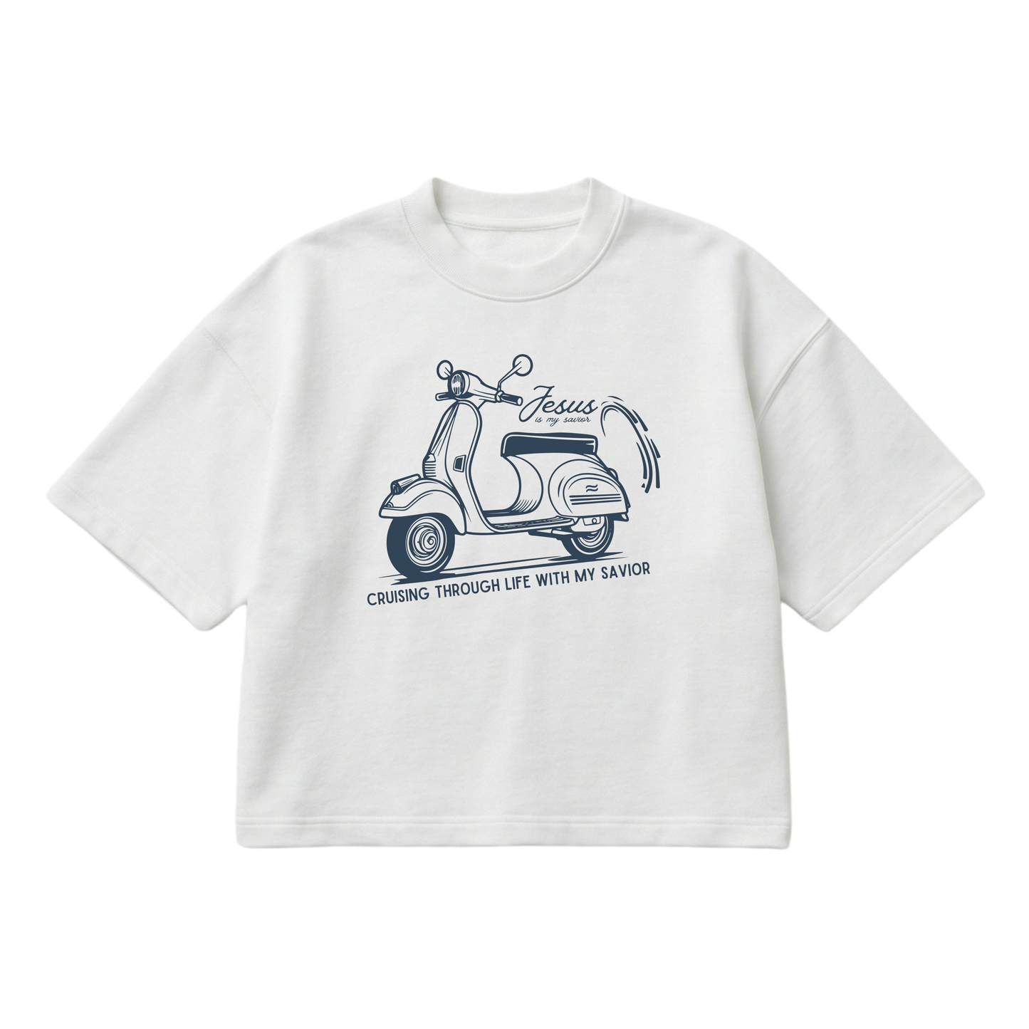 Cruising with my Savior – Boxy Cropped Shirt