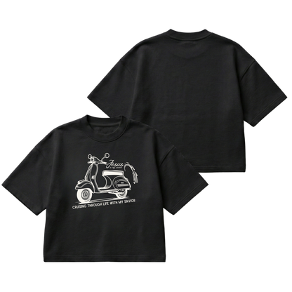 Cruising with my Savior – Boxy Cropped Shirt