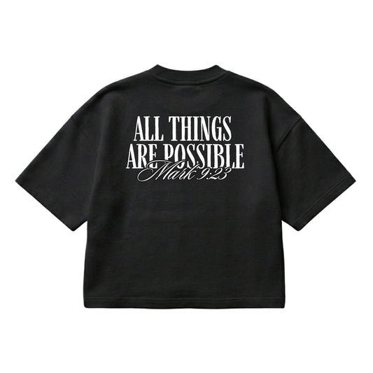All Things Are Possible – Boxy Cropped Shirt