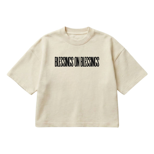 Blessings On Blessings – Boxy Cropped Shirt