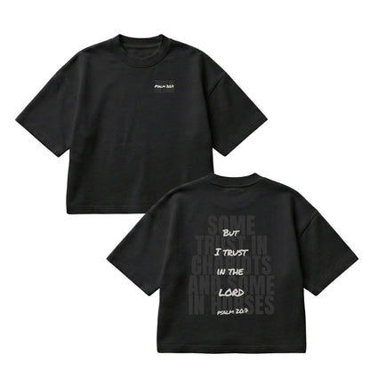 But I Trust in the Lord – Boxy Cropped Shirt