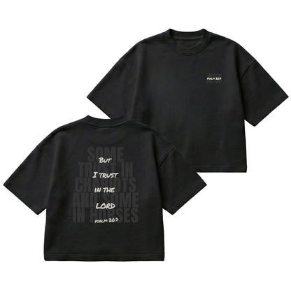 But I Trust in the Lord – Boxy Cropped Shirt