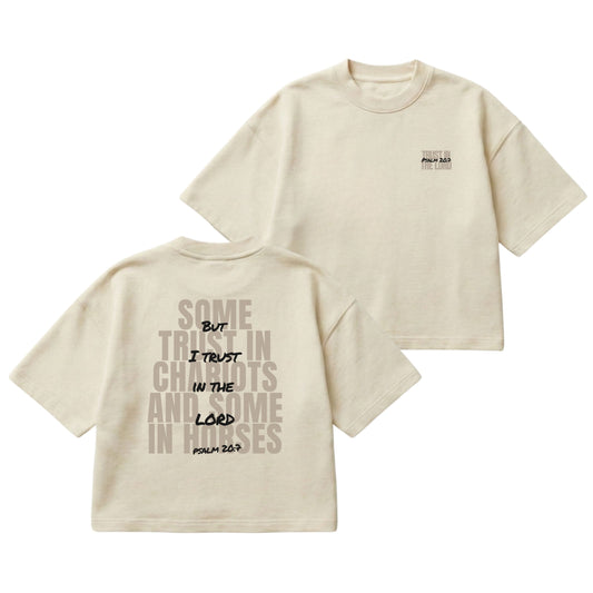 But I Trust in the Lord – Boxy Cropped Shirt