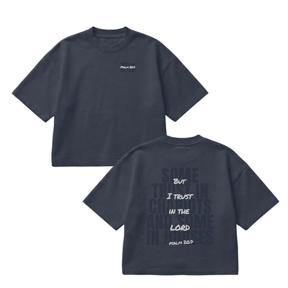 But I Trust in the Lord – Boxy Cropped Shirt