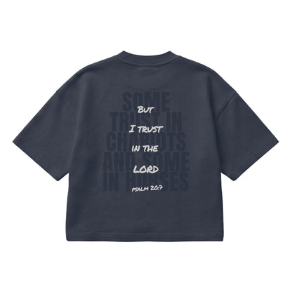 But I Trust in the Lord – Boxy Cropped Shirt