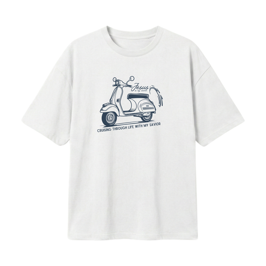 Cruising with my Savior – Lightweight Oversized T-Shirt