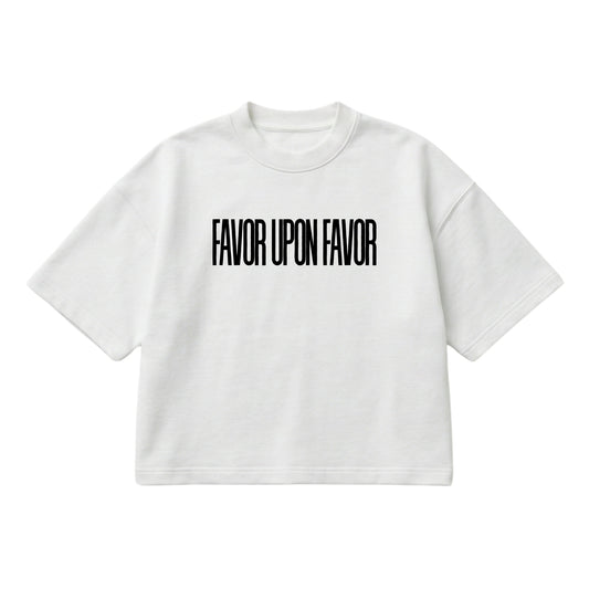 Favor Upon Favor –  Boxy Cropped Shirt