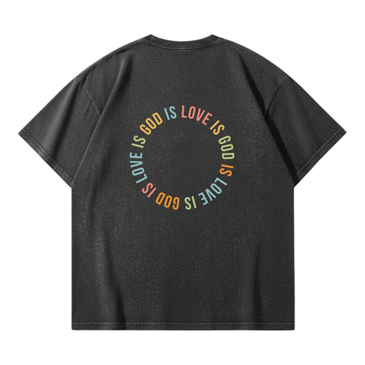 God Is Love – Vintage Washed T-Shirt