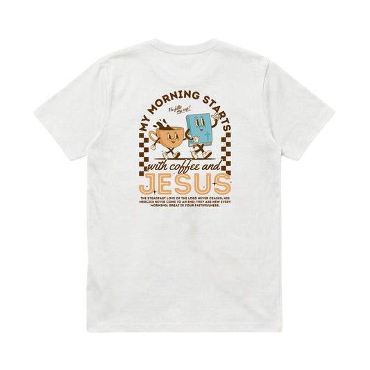 My morning starts with Jesus & coffee – Classic T-Shirt