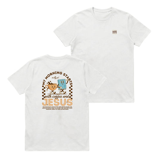 My morning starts with Jesus & coffee – Classic T-Shirt
