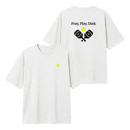 Pray, Play, Dink – Lightweight Oversized T-Shirt