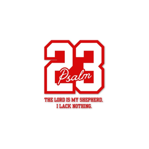 Psalm 23:1 – UV Waterproof Sticker