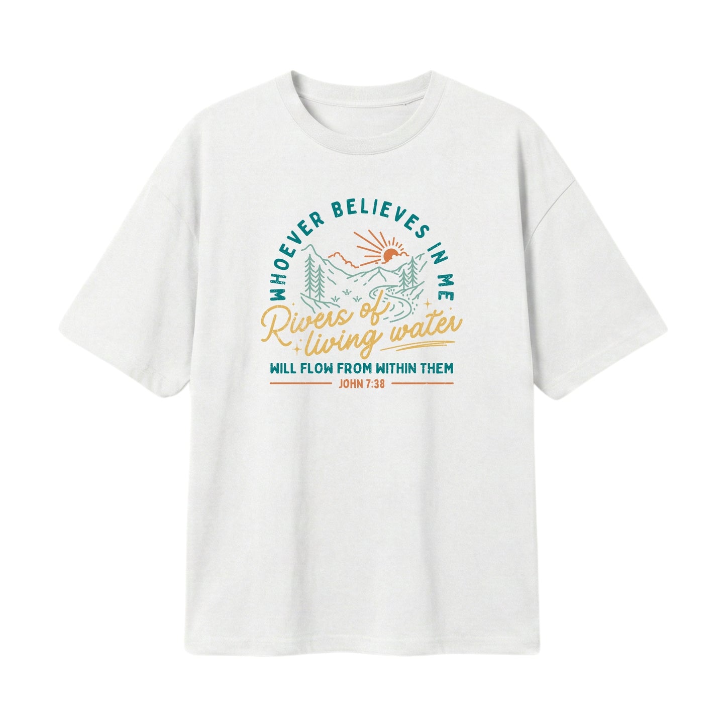Rivers of Living Water – Lightweight Oversized T-Shirt