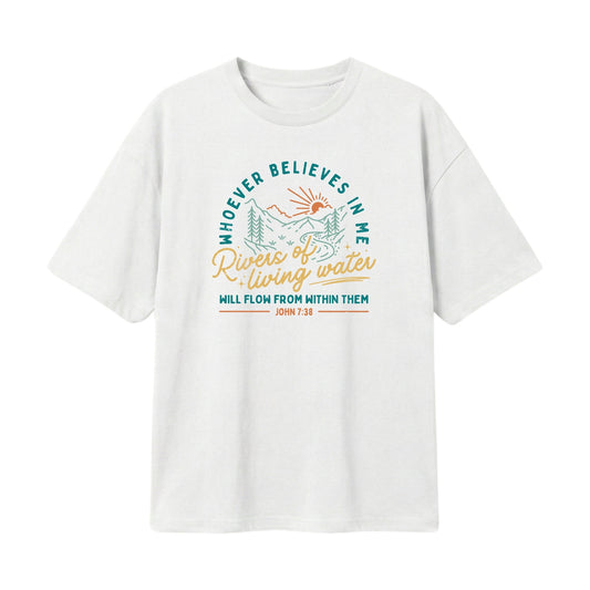 Rivers of Living Water – Lightweight Oversized T-Shirt