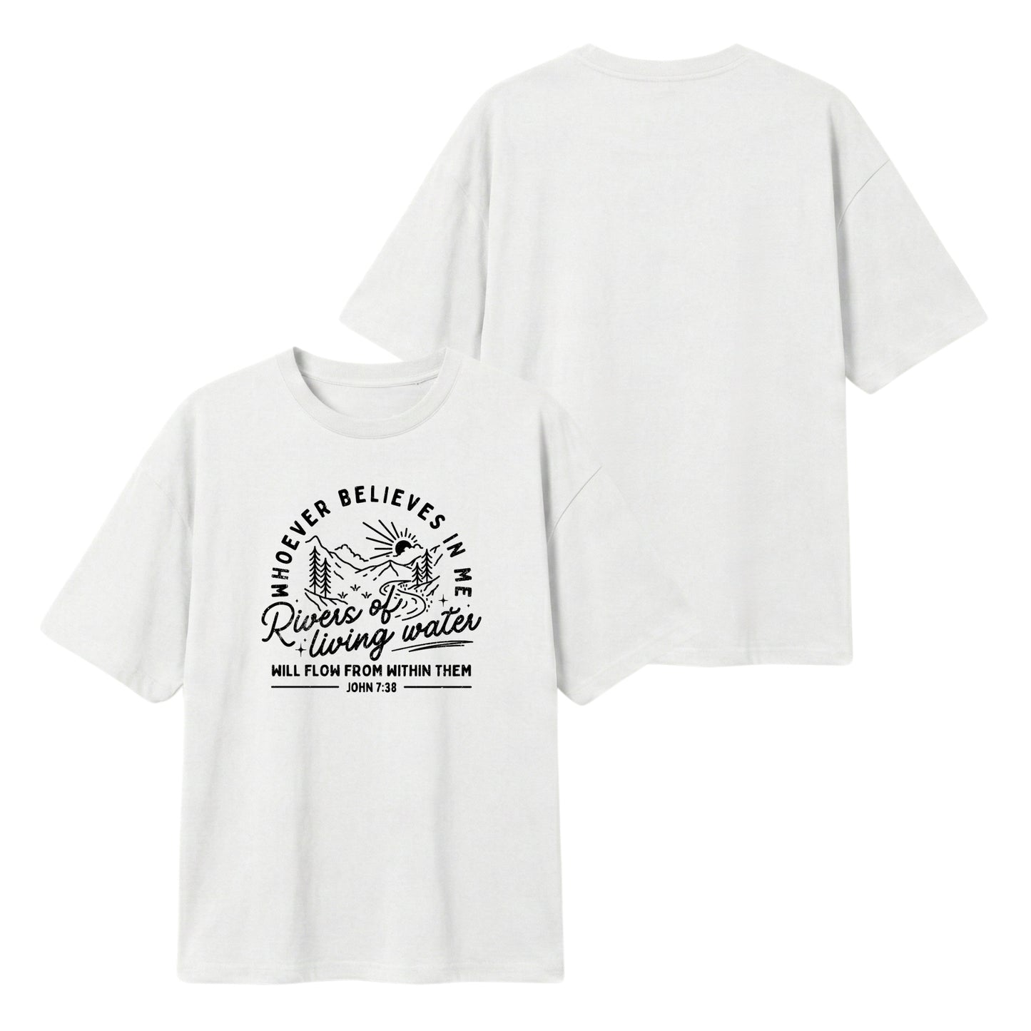 Rivers of Living Water – Lightweight Oversized T-Shirt