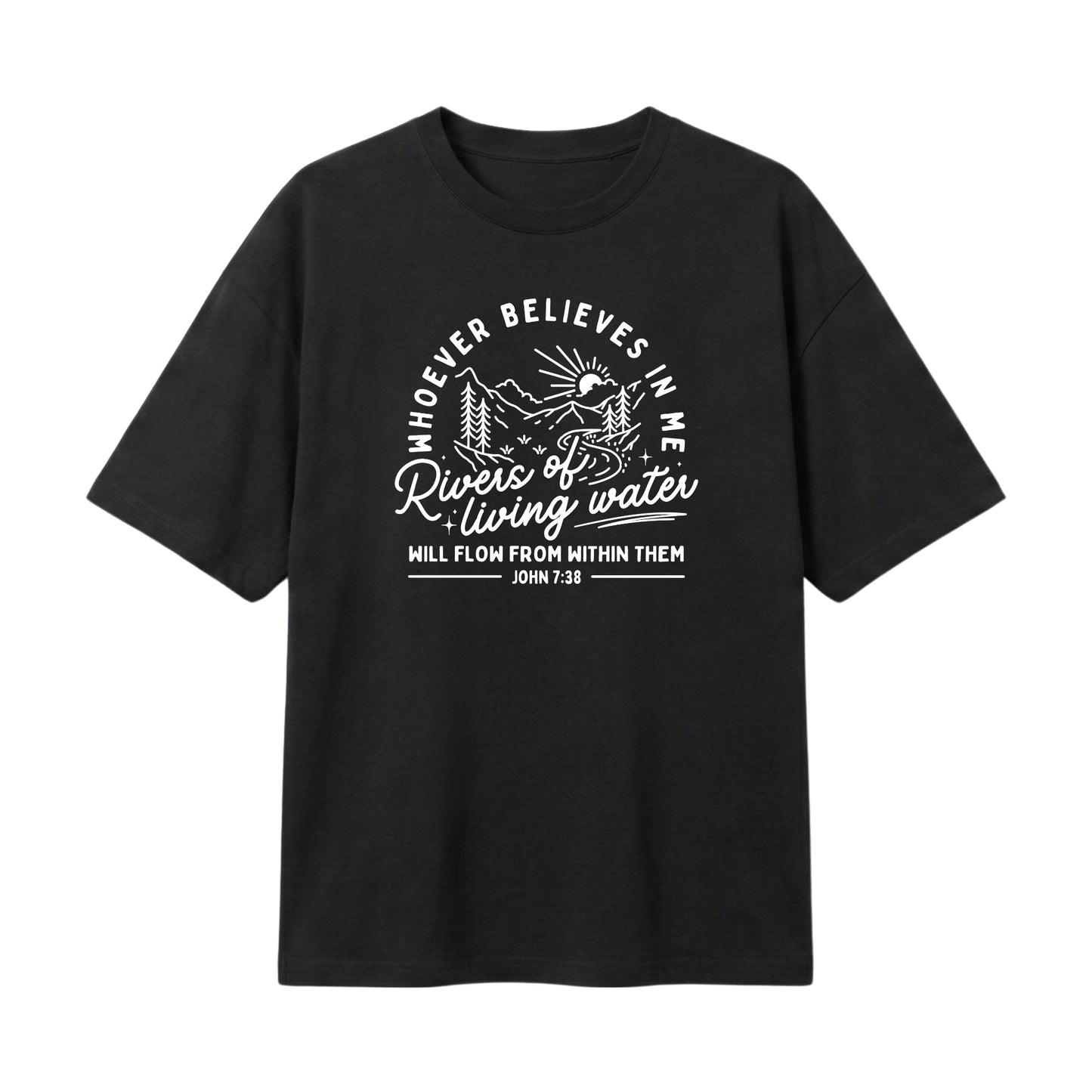 Rivers of Living Water – Lightweight Oversized T-Shirt