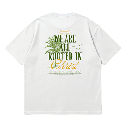 Rooted In Christ – Premium Oversized T-Shirt