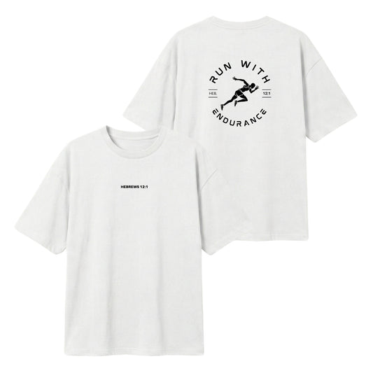 Run With Endurance  – Lightweight Oversized T-Shirt
