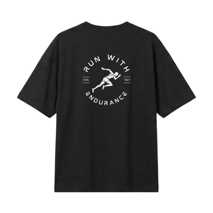 Run With Endurance  – Lightweight Oversized T-Shirt
