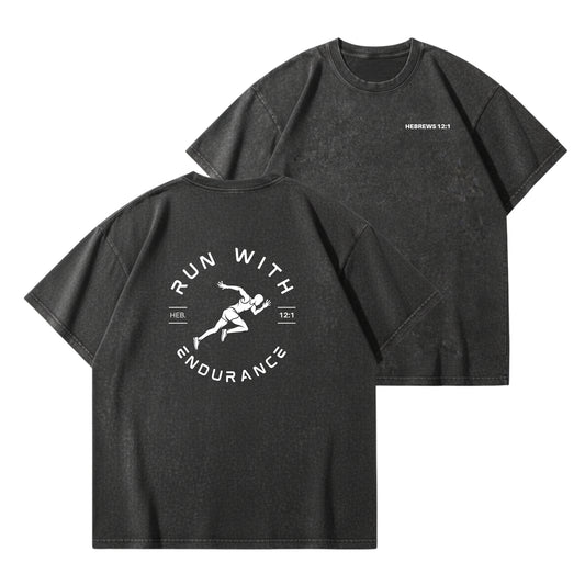 Run With Endurance  – Vintage Washed T-Shirt