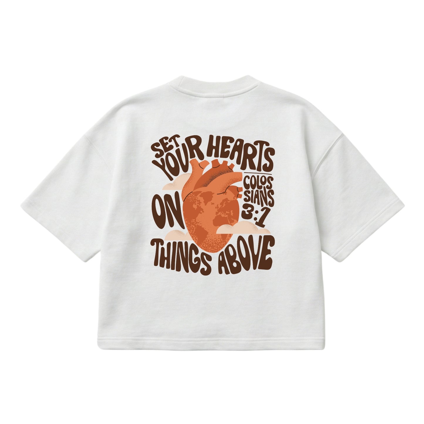 Set Your Hearts On Things Above – Boxy Cropped Shirt