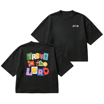 Trust In The Lord – Boxy Cropped Shirt