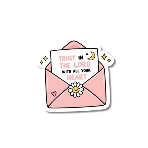 Trust in the Lord With All Your Heart – Waterproof Sticker