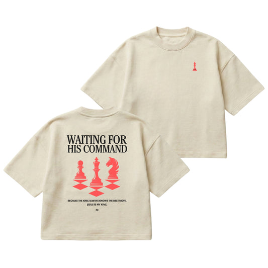 Waiting for His Command – Boxy Cropped Shirt